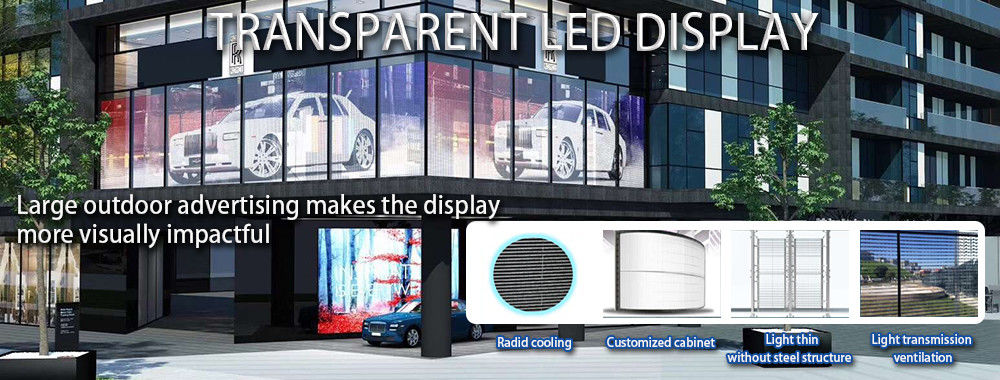 Layar LED Kaca Transparan