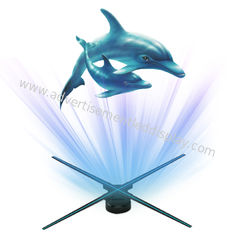 Wifi 3d Hologram Tampilan Iklan LED Fan 1600x720 Portable Indoor