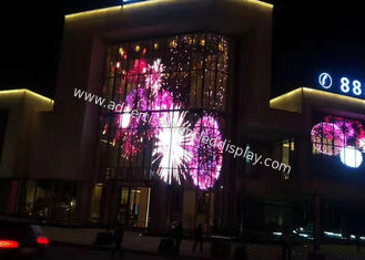 256 x 256 piksel Display LED Transparan Aluminium yang Disesuaikan dengan Format Input Sinyal DVI