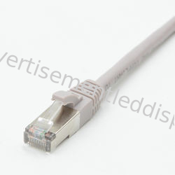 ROHS Kabel Ethernet Tercepat Sistem Otomasi Rumah Abu-abu Kabel Ethernet 50Ft