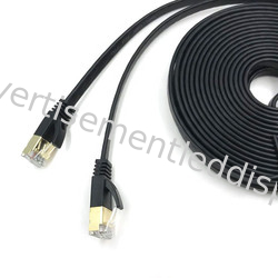 Kabel Konektor Jaringan Luar Ruangan Hitam SASO Gigabit Ethernet Cable