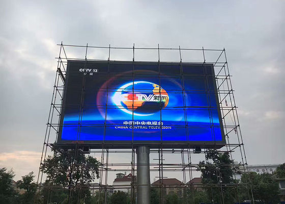 Tampilan LED Iklan Luar Ruangan 192mmX192mm, Billboard LED Luar Ruang SMD P6