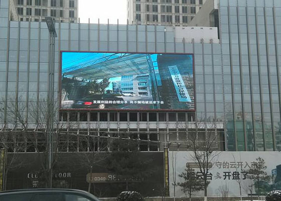 Tampilan LED Iklan Luar Ruangan 192mmX192mm, Billboard LED Luar Ruang SMD P6