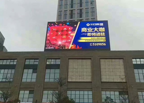 Tampilan LED Iklan Luar Ruangan 192mmX192mm, Billboard LED Luar Ruang SMD P6