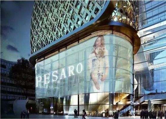 Tampilan Jendela Transparan 360 derajat, P5.21 Melihat Melalui Panel LED