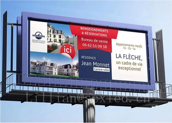 Layar LED Iklan 32x16, Layar Tampilan Iklan Digital Luar Ruang 100000H