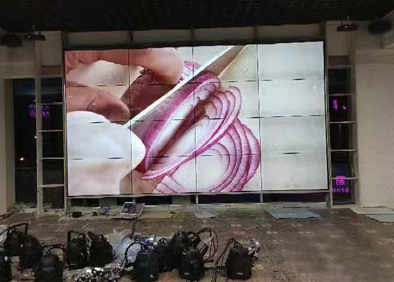 46 Inci Besar Video Tembok Tampilan, 3x3 LED Video Tembok lurus ke bawah