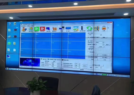 55 inci 4x4 sempit bezel LED video dinding dinding dipasang 3000 1 Kontrak