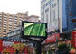 350W 5500cd Outdoor Led Wall Screen 10mm Pitch Kabinet Besi Tahan Air