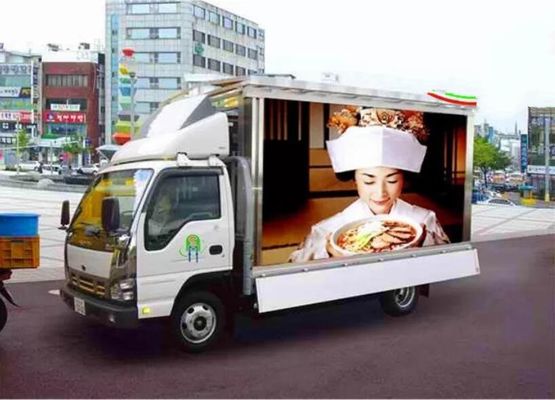 SMD3528 Truck Mobile LED Display, P8mm Mobile Billboard Advertising